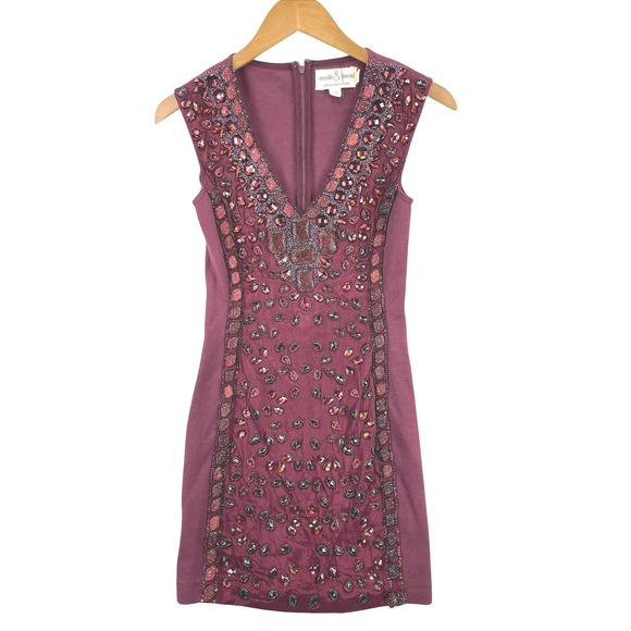needle and thread beaded dress Clover Cape Sleeve Ankle Gown